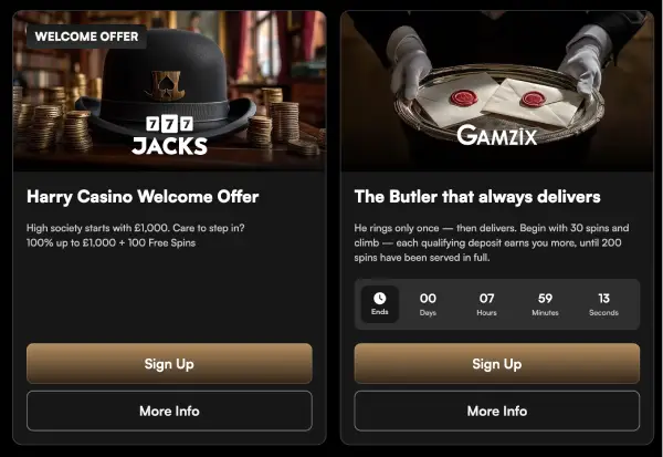 harry casino bonus